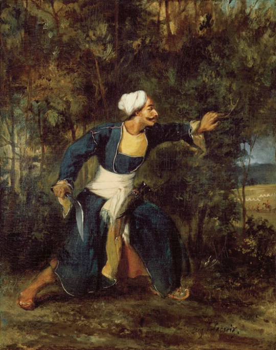 Eugène Delacroix: Inder mit Gurkha-Kris