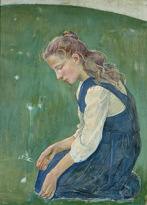Ferdinand Hodler: Knieendes Mädchen