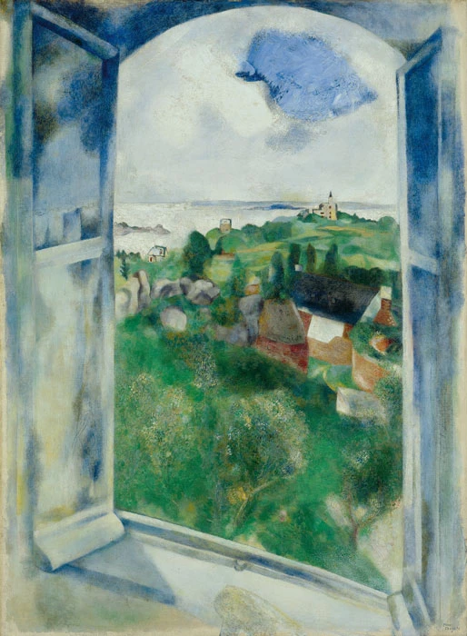 Marc Chagall: La fenêtre sur l'Ile de Bréhat