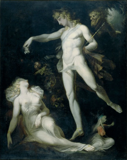 Joh. Heinrich Füssli: Oberon träufelt Blumensaft in die Augen der Titania
