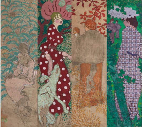 Pierre Bonnard: Panneaux décoratifs - Femmes au jardin