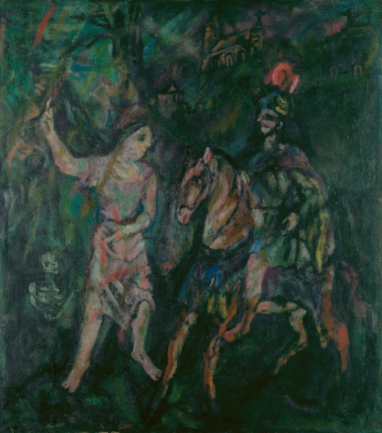 Oskar Kokoschka: Ritter, Tod und Engel I