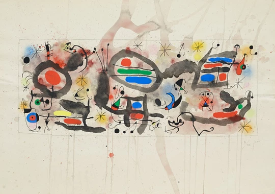 Joan Miró: Skizze zur Keramikwand, 